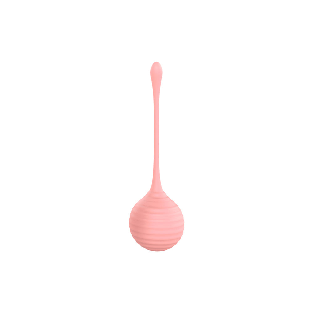 Luv Inc Kg88 Kegel Balls Ribbed Silicone 2-Piece Set Light Pink