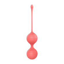 Luv Inc Kg88 Kegel Balls Ribbed Silicone 2-Piece Set Coral