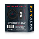Forto F-15 Rechargeable Silicone Vibrating Cockring Black