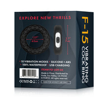Forto F-15 Rechargeable Silicone Vibrating Cockring Black