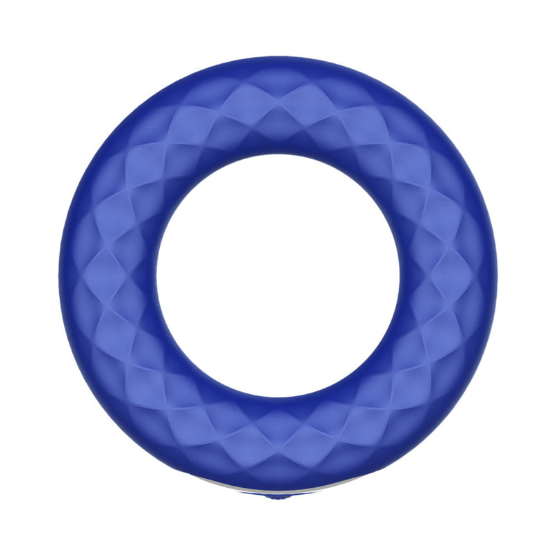 Forto F-15 Rechargeable Silicone Vibrating Cockring Blue
