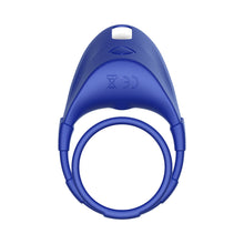 Forto F-48 Rechargeable Silicone Perineum Vibrating Double Cockring Blue