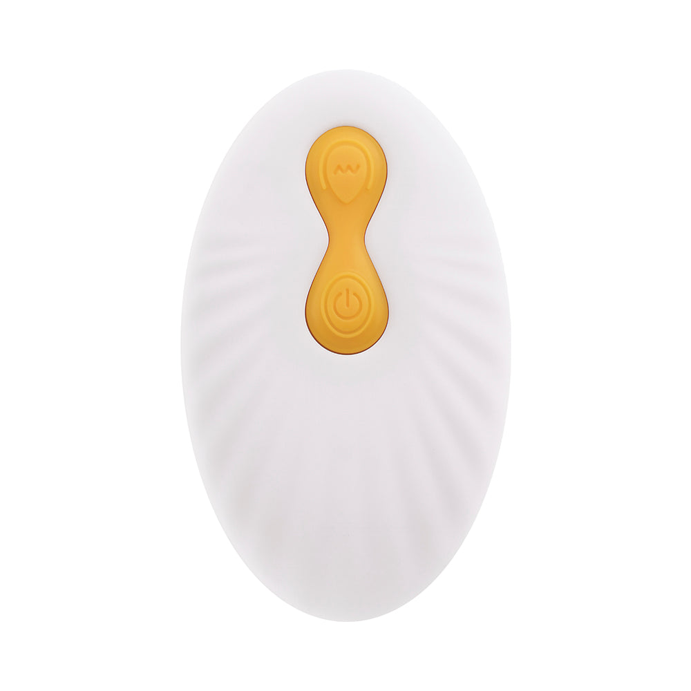 Gender X Sweet Embrace Vibrating 7 in. Dildo and Jock-Style Strap-On Harness Set Yellow/Black