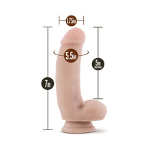 Dr. Skin Silicone Dr. Samuel Realistic 7 in. Posable Dildo with Balls Beige