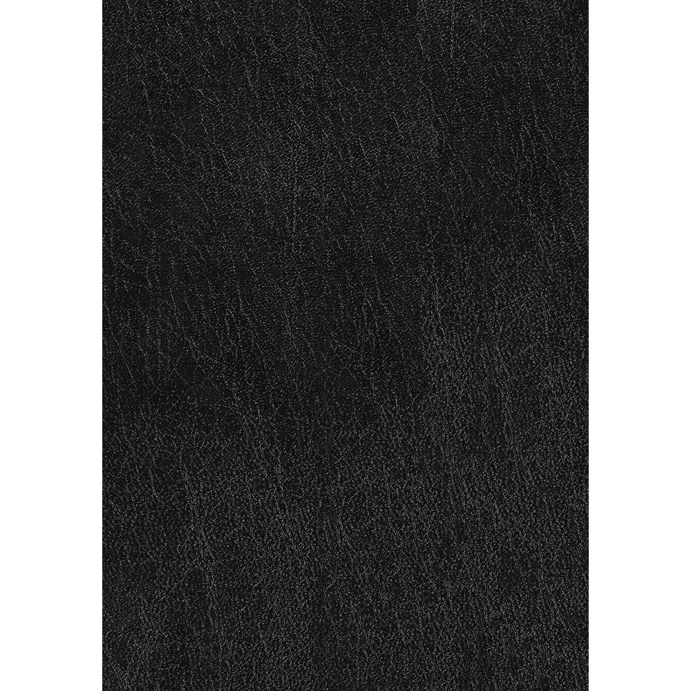 Ouch! Black & White Adjustable Plush Bonded Leather Ankle Cuffs Black