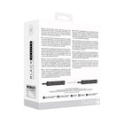 Ouch! Black & White Adjustable Plush Bonded Leather Ankle Cuffs Black