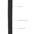 Ouch! Black & White Japanese Rope 10 m / 33 ft. Black