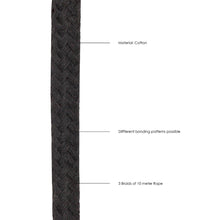 Ouch! Black & White Japanese Rope 10 m / 33 ft. Black