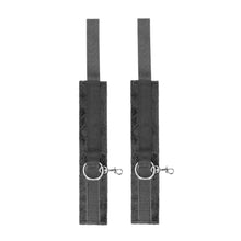 Ouch! Black & White Velcro Hogtie With Hand & Ankle Cuffs Black