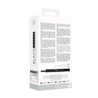 Ouch! Black & White Adjustable Velcro Collar With Nipple Clamps Black