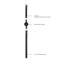 Ouch! Black & White Breathable Ball Gag With Bonded Leather Straps Black