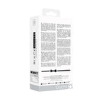 Ouch! Black & White Silicone Bone Gag With Adjustable Bonded Leather Straps Black