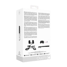 Ouch! Black & White Bed Post Bindings Restraint Kit Black