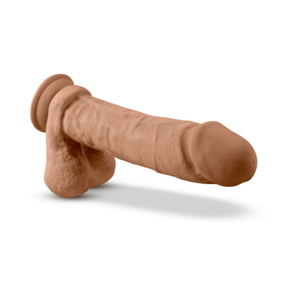 Dr. Skin Silicone Dr. Julian Realistic 9 in. Posable Dildo with Balls Tan