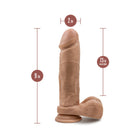 Dr. Skin Silicone Dr. Julian Realistic 9 in. Posable Dildo with Balls Tan