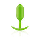b-Vibe Snug Plug 3 Weighted Silicone Anal Plug Lime
