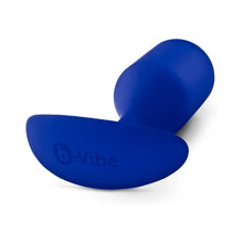 b-Vibe Snug Plug 4 Weighted Silicone Anal Plug Navy