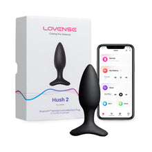 Lovense Hush 2 Bluetooth Remote-Controlled Vibrating Butt Plug Small 1.5 in.
