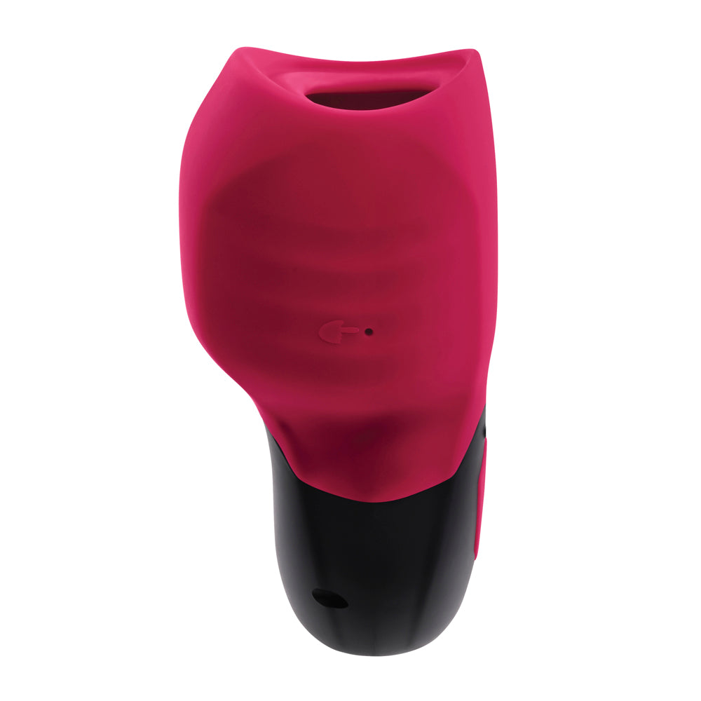 Gender X Body Kisses Rechargeable Vibrating Silicone Suction Massager Red