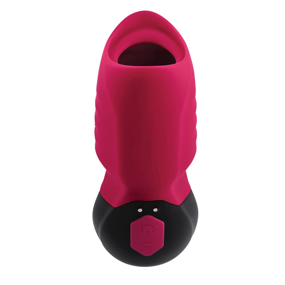 Gender X Body Kisses Rechargeable Vibrating Silicone Suction Massager Red