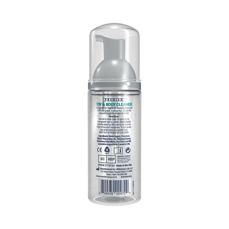 Swiss Navy Toy and Body Cleaner Foaming Dispenser 1.6 oz.