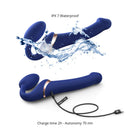 Strap-On-Me Rechargeable Remote-Controlled Multi Orgasm Bendable Strapless Strap-On Night Blue Small