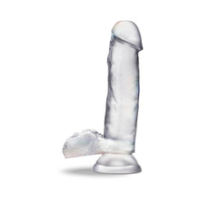B Yours Diamond Gleam 7 in. Dildo with Balls Clear