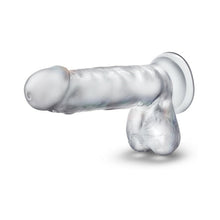 B Yours Diamond Gleam 7 in. Dildo with Balls Clear
