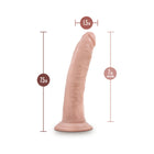 Dr. Skin Plus Realistic 7 in. Triple Density Posable Dildo Beige