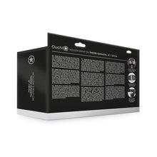 Ouch! Curved 8 in. Hollow Strap-On Gunmetal