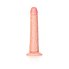 RealRock Realistic 8 in. Slim Dildo With Suction Cup Beige