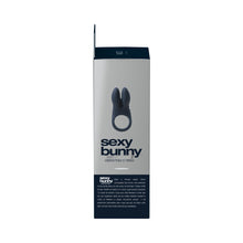 VeDO Sexy Bunny Rechargeable Vibrating C-Ring Black Pearl