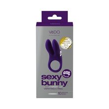 VeDO Sexy Bunny Rechargeable Vibrating C-Ring Deep Purple
