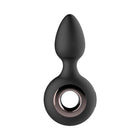 Gender Fluid Tremor Rechargeable Silicone Anal Rimmer Vibrating Plug Black