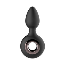 Gender Fluid Tremor Rechargeable Silicone Anal Rimmer Vibrating Plug Black