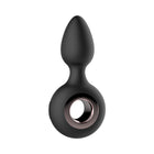 Gender Fluid Tremor Rechargeable Silicone Anal Rimmer Vibrating Plug Black
