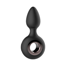 Gender Fluid Tremor Rechargeable Silicone Anal Rimmer Vibrating Plug Black