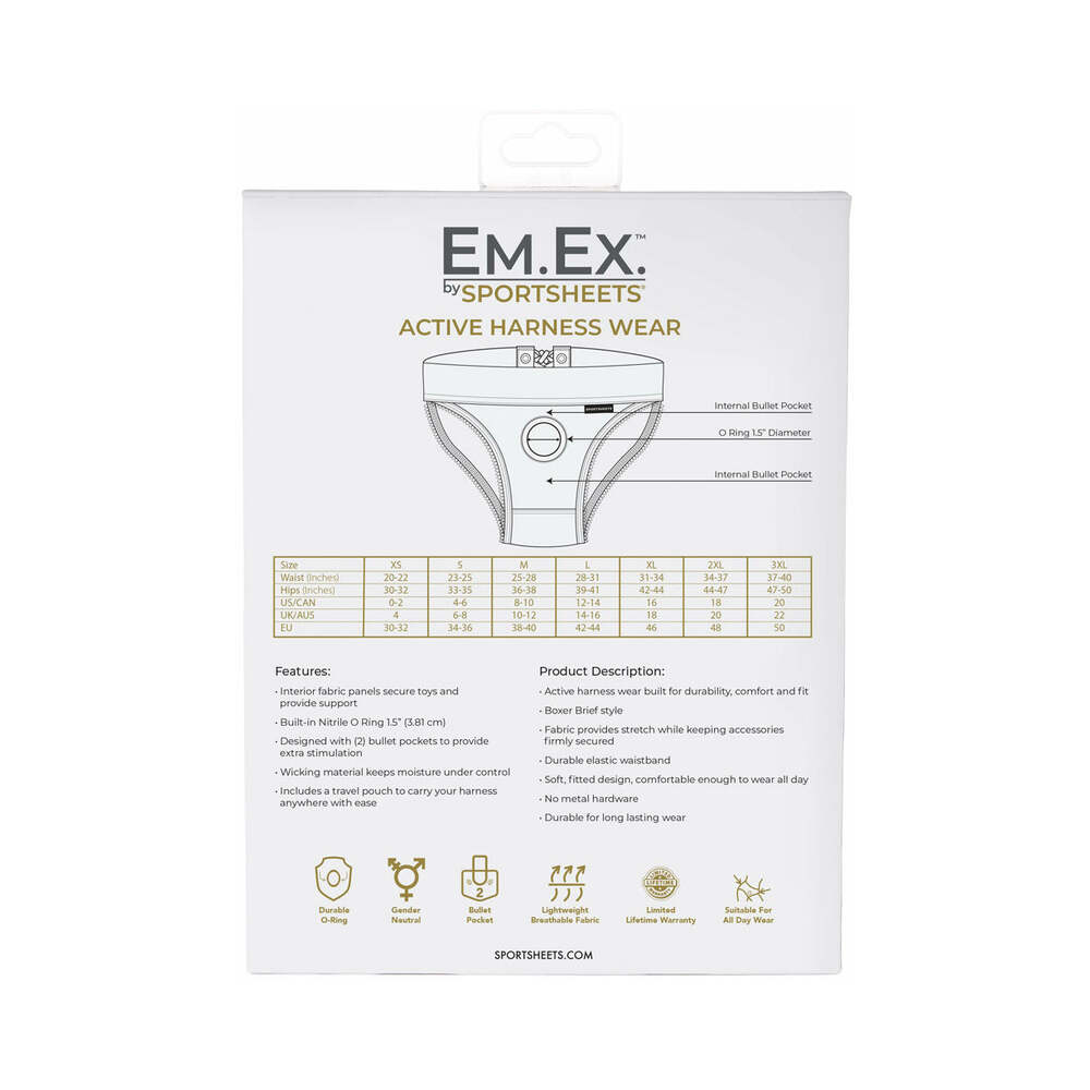 Sportsheets Em.Ex. Fit Harness Patent Corset 2XL