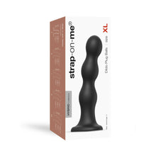 Strap-On-Me Hybrid Collection Silicone Dildo Plug Balls Black X-Large