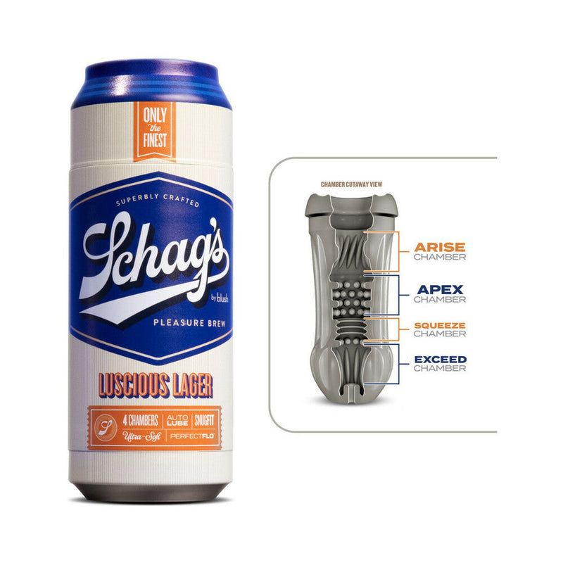 Schag''s Luscious Lager Self-Lubricating Stroker Frosted