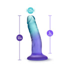 B Yours Morning Dew 5 in. Dildo Sapphire