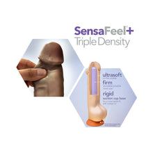 Dr. Skin Plus Thick 8 in. Triple Density Posable Dildo Brown