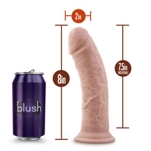 Dr. Skin Plus Thick 8 in. Triple Density Posable Dildo Beige
