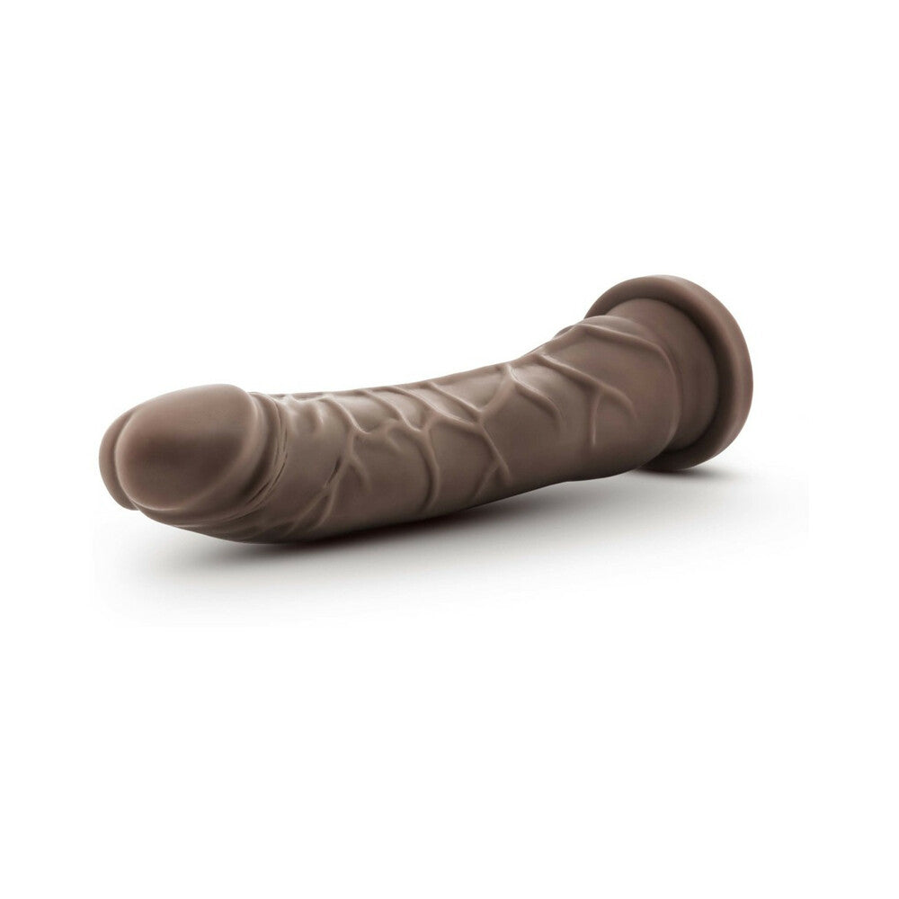 Dr. Skin Plus Realistic 9 in. Triple Density Posable Dildo Brown