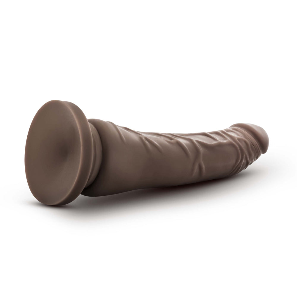 Dr. Skin Plus Realistic 9 in. Triple Density Posable Dildo Brown