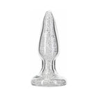 Pillow Talk Fancy Glass Anal Plug with Glitter and Gem Base