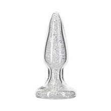 Pillow Talk Fancy Glass Anal Plug with Glitter and Gem Base