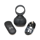 Jock 28X Vibrating Silicone Balls with Remote Control XL Black