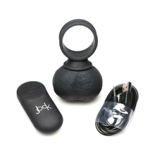 Jock 28X Vibrating Silicone Balls with Remote Control XL Black