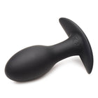 Curve Toys Rooster Rumbler Vibrating Silicone Anal Plug Medium Black